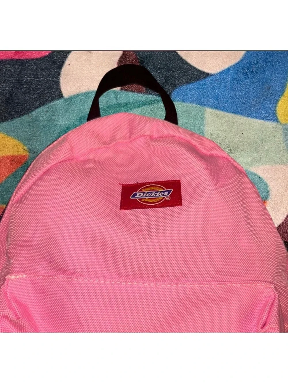Dickies Pink kids Backpack with Front Pocket